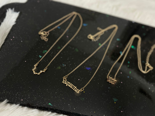 3pc Zodiac Necklace Set