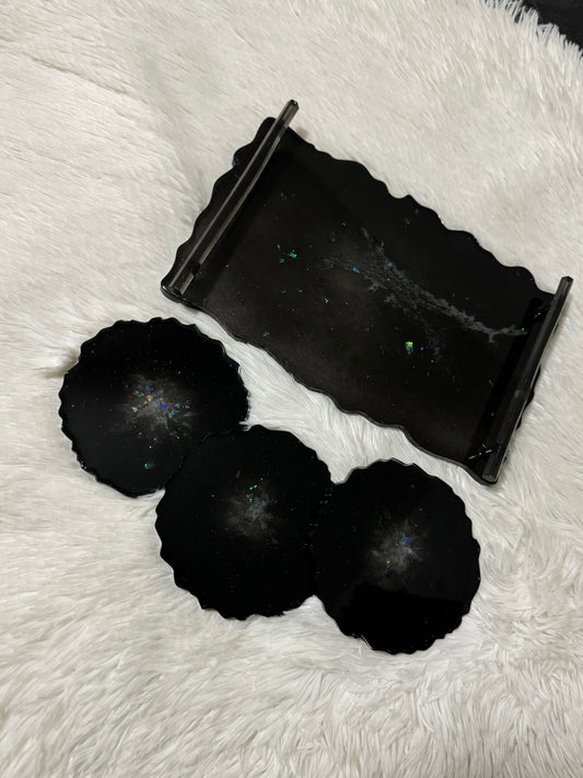 Tray & Coaster Set