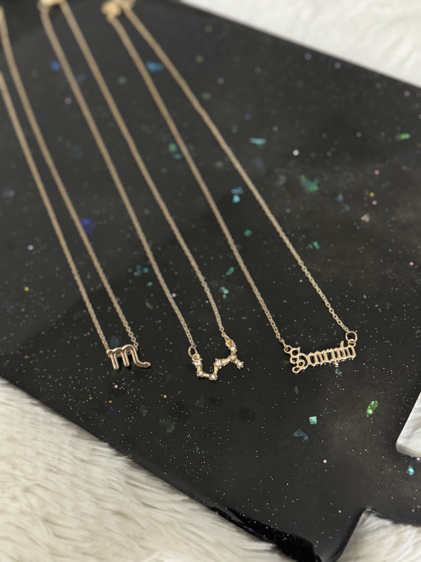 3pc Zodiac Necklace Set