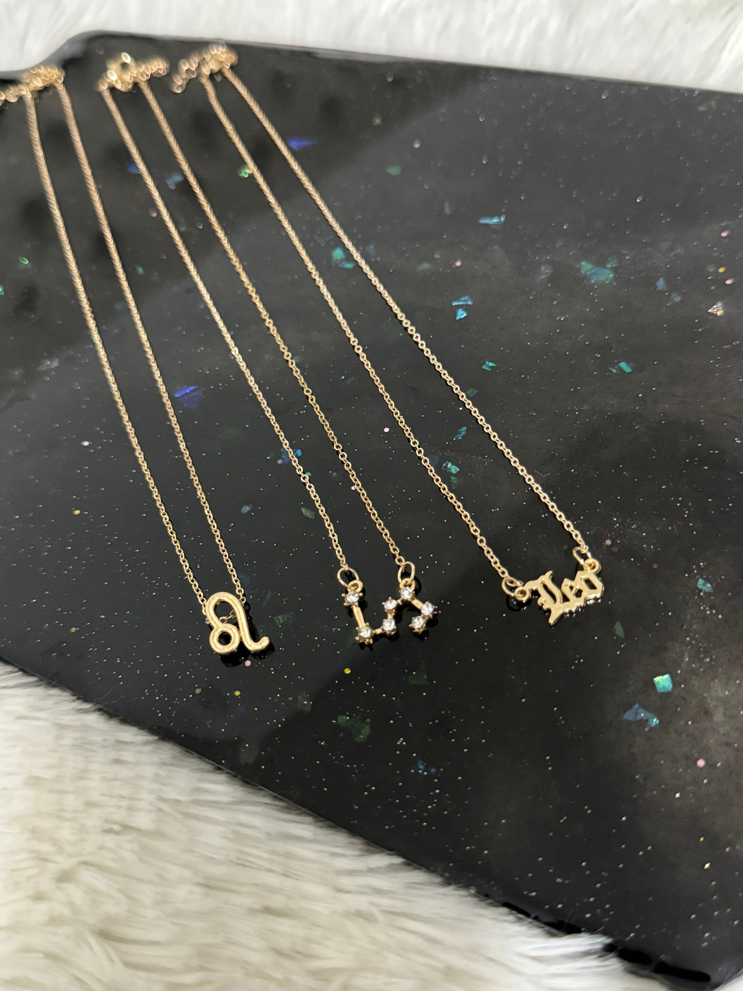 3pc Zodiac Necklace Set