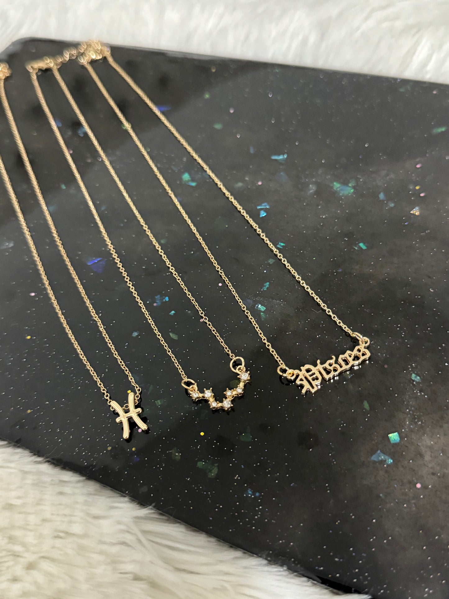 3pc Zodiac Necklace Set