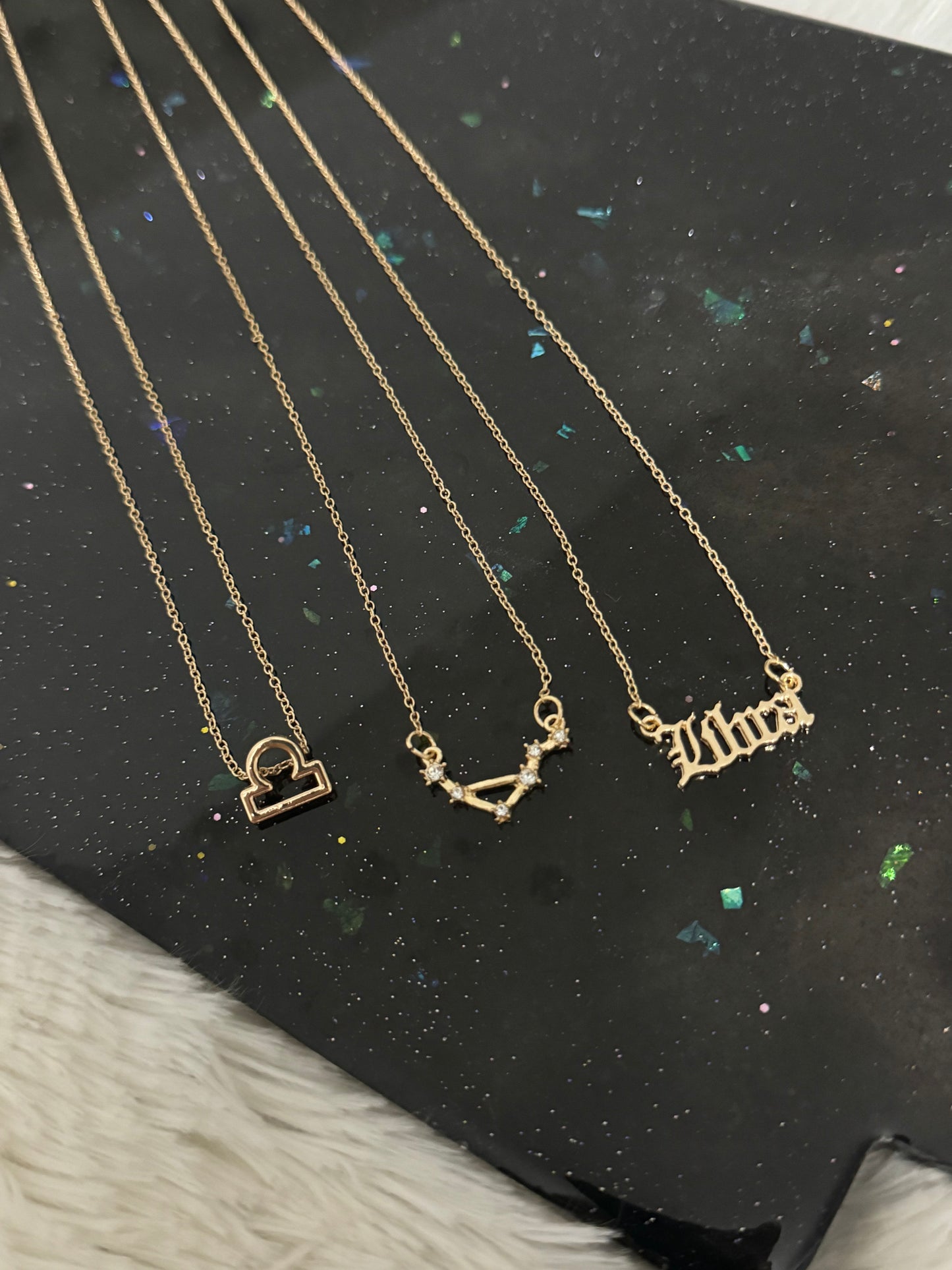 3pc Zodiac Necklace Set