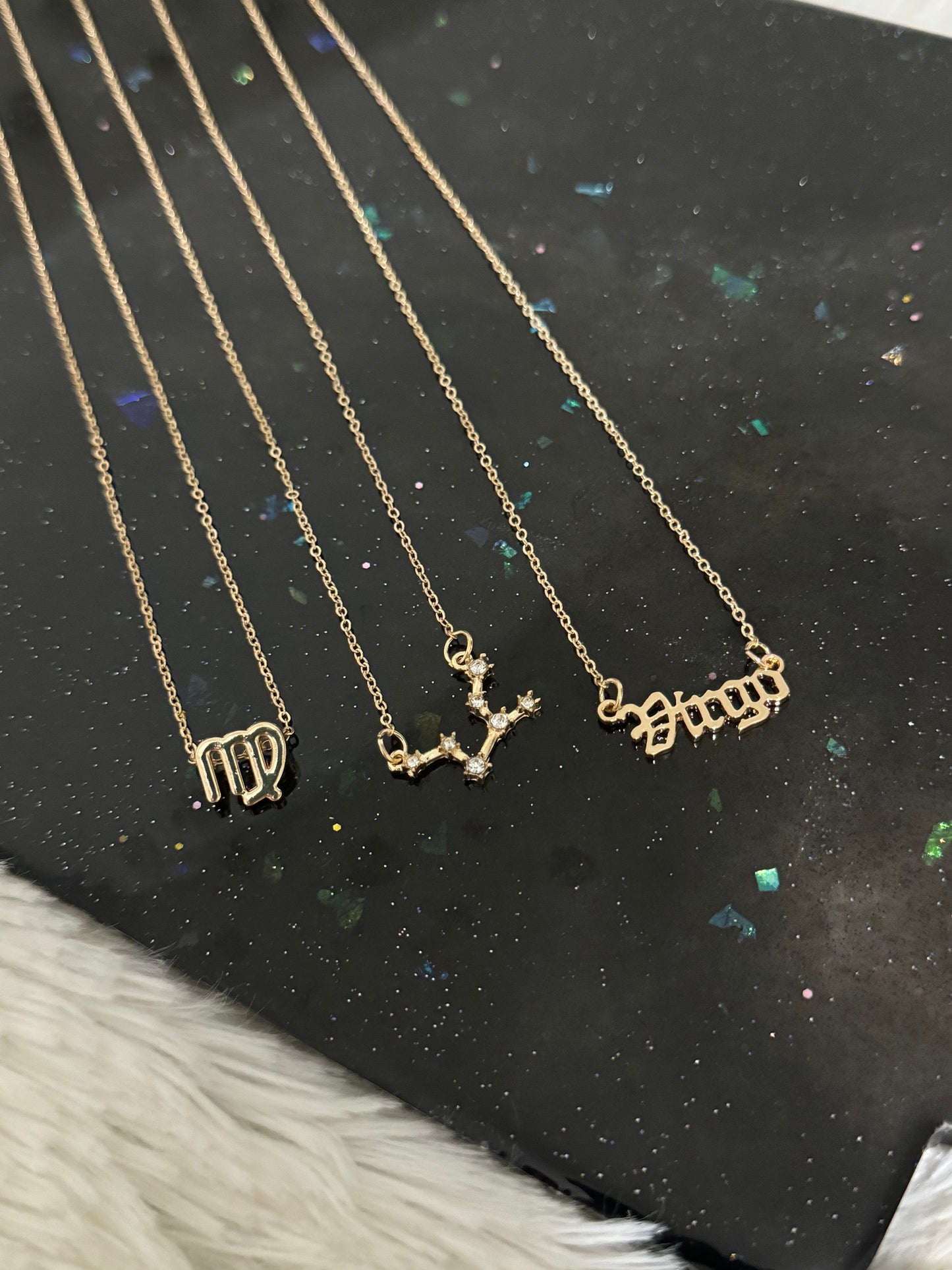 3pc Zodiac Necklace Set